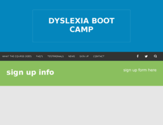 dyslexiabootcamp.com screenshot
