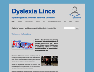 dyslexialincs.co.uk screenshot