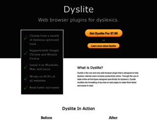 dyslite.com screenshot