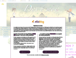 dysmoizazou.eklablog.com screenshot