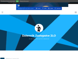 dziennikzastepstw2lo.cba.pl screenshot
