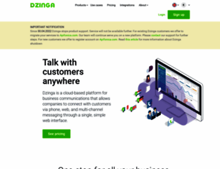 dzinga.com screenshot