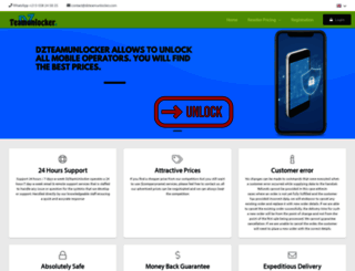 dzteamunlocker.com screenshot