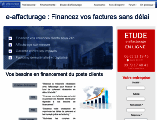 e-affacturage.fr screenshot