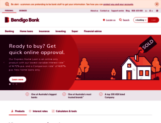 e-banking.bendigobank.com.au screenshot