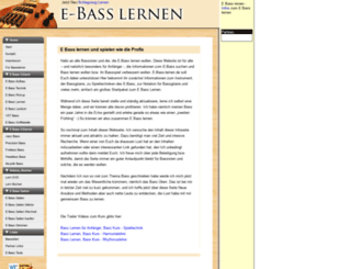 e-bass-lernen.de screenshot