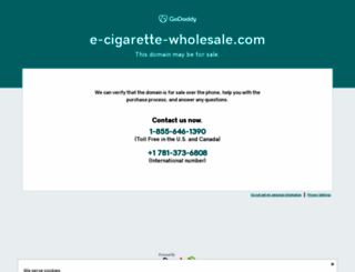 e-cigarette-wholesale.com screenshot