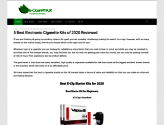 e-cigaretteuk.org.uk screenshot
