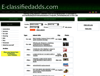 e-classifiedadds.com screenshot
