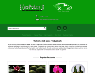 e-cocoproducts.co.uk screenshot