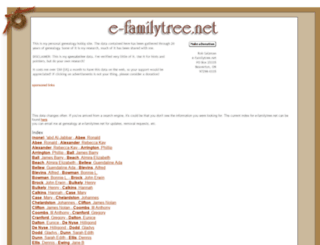 e-familytree.net screenshot