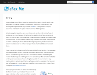 e-fax.me.uk screenshot