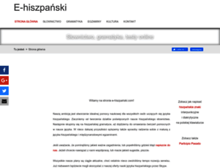 e-hiszpanski.com screenshot