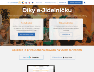 e-jidelnicek.cz screenshot
