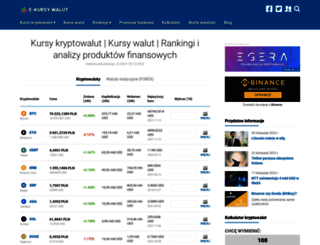 e-kursy-walut.pl screenshot
