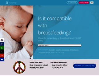 e-lactancia.org screenshot