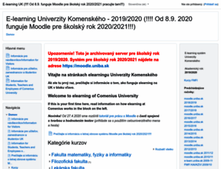 e-learn.uniba.sk screenshot
