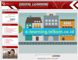 e-learning.telkom.co.id screenshot