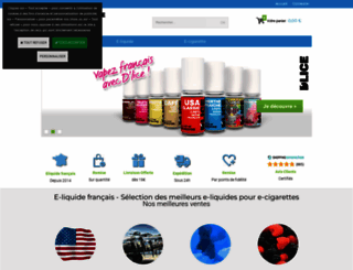 e-liquide-aquablue.com screenshot