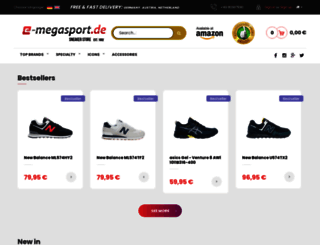 e-megasport.de screenshot