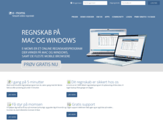 e-moms.dk screenshot