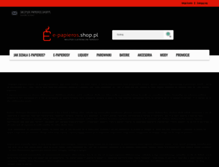 e-papieros.shop.pl screenshot