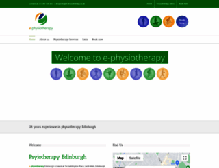 e-physiotherapy.co.uk screenshot