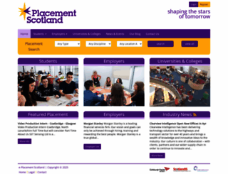 e-placementscotland.com screenshot