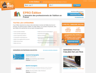 e-pro-edition.fr screenshot
