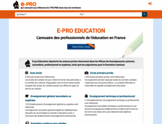 e-pro-education.fr screenshot