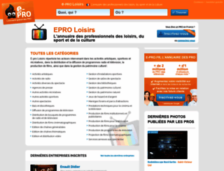 e-pro-loisirs.fr screenshot