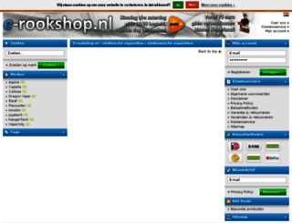 e-rookshop.nl screenshot