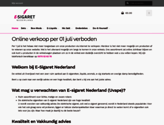e-sigaretnederland.nl screenshot