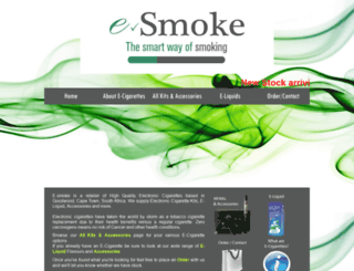 e-smoke.co.za screenshot
