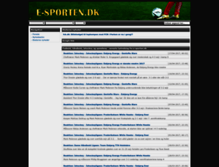 e-sporten.dk screenshot