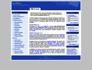 e-sro.cz screenshot