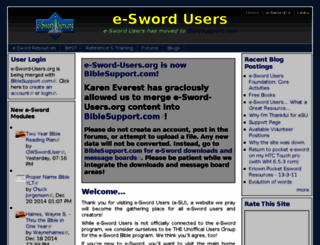 e-sword-users.org screenshot