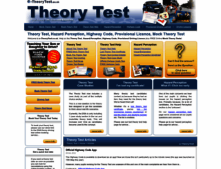 e-theorytest.co.uk screenshot
