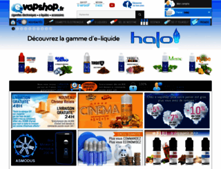 e-vapshop.fr screenshot