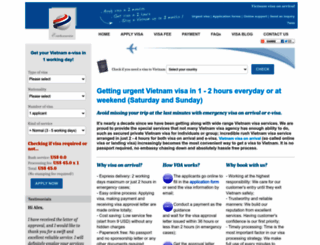 e-vietnamvisa.com screenshot