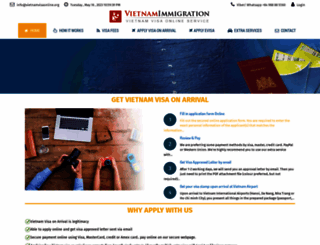 e-visavietnam.org screenshot