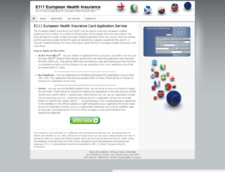 e111.org.uk screenshot