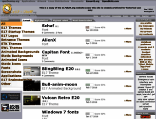 e17-stuff.org screenshot