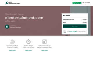 e1entertainment.com screenshot