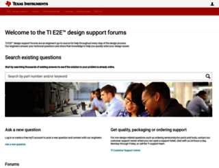 e2e.ti.com screenshot