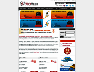 e2webhosts.com screenshot