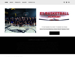 e3basketballacademy.com screenshot