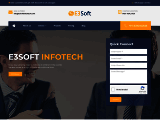 e3softinfotech.com screenshot