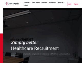 e4recruitment.com.au screenshot
