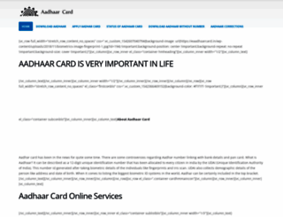 eaadhaarcard.in screenshot